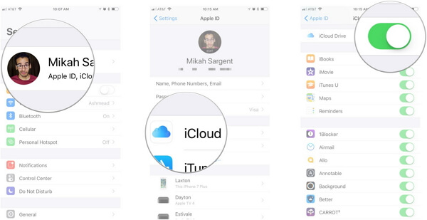 icloud drive aktivieren